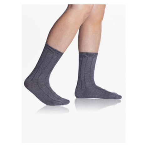 Tmavě šedé unisex ponožky Bellinda BAMBUS CASUAL UNISEX SOCKS