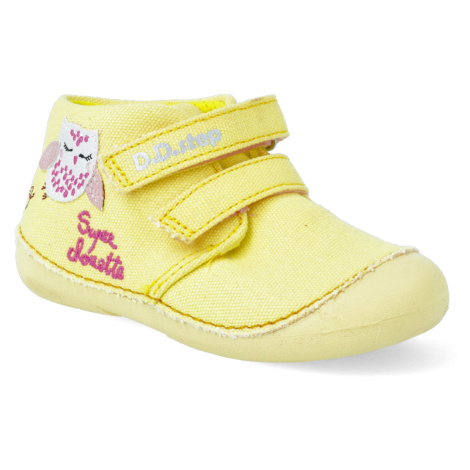 Textilní kotníková obuv D.D.step - C015-565A Yellow
