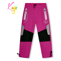 Dívčí šusťákové kalhoty - KUGO SK7737, růžová Barva: Růžová