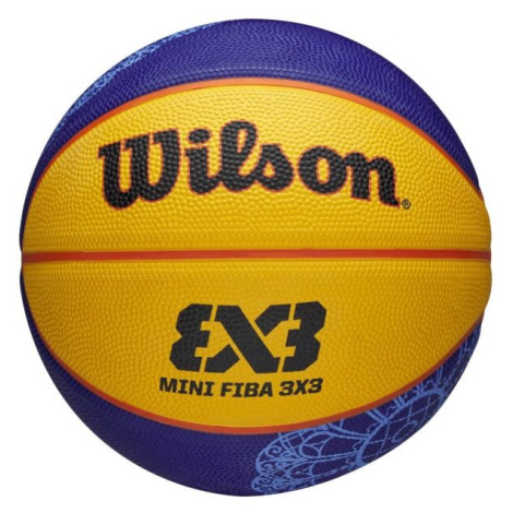 Wilson FIBA 3X3 MINI BSKT PARIS 2024 Mini basketbalový míč, žlutá, velikost