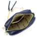 Luxusní kožená kabelka Pierre Cardin FRZ 1848 modrá