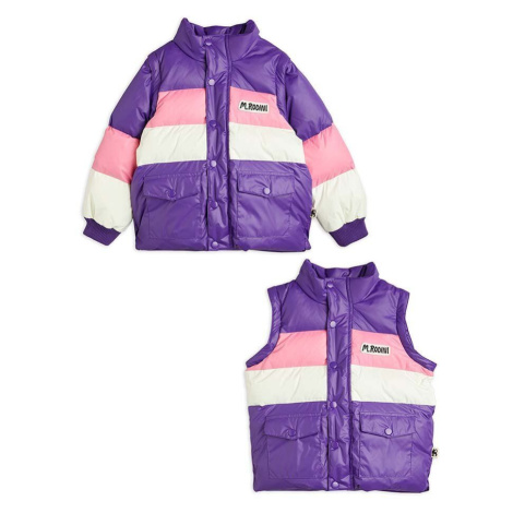 Dětská bunda Mini Rodini fialová barva