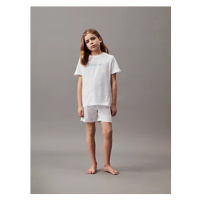 Spodní prádlo Chlapecké pyžamo KNIT PJ SET (SS + SHORT) B70B7004850WT - Calvin Klein