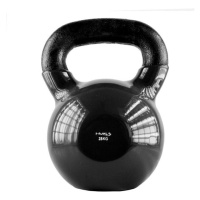 Kettlebell pokrytý vinylem HMS KNV28 28 kg, černý