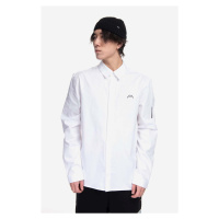 Košile A-COLD-WALL* Pawson Shirt ACWMSH078 WHITE bílá barva, regular, s klasickým límcem