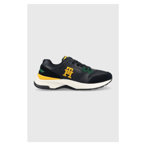 Sneakers boty Tommy Hilfiger FM0FM04415 MODERN PREP MIX WL BLACKWATCH tmavomodrá barva