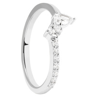 PDPAOLA Krásný stříbrný prsten se zirkony Ava Essentials AN02-863