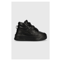 Kožené sneakers boty Karl Lagerfeld KREW MAX KC černá barva, KL63350