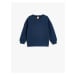 Koton Crew Neck Sweatshirt Textured Cotton Blend