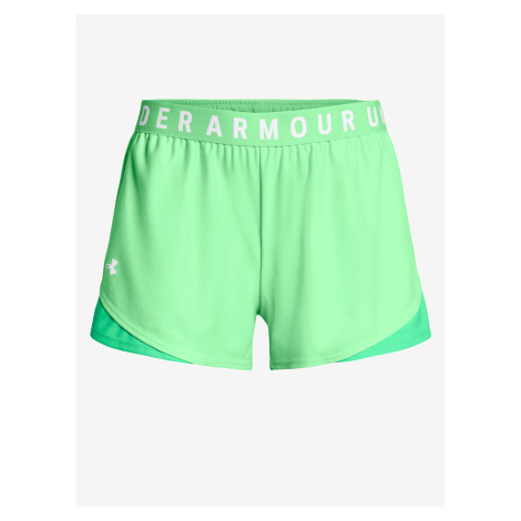 Světle zelené sportovní kraťasy Under Armour Play Up Shorts 3.0