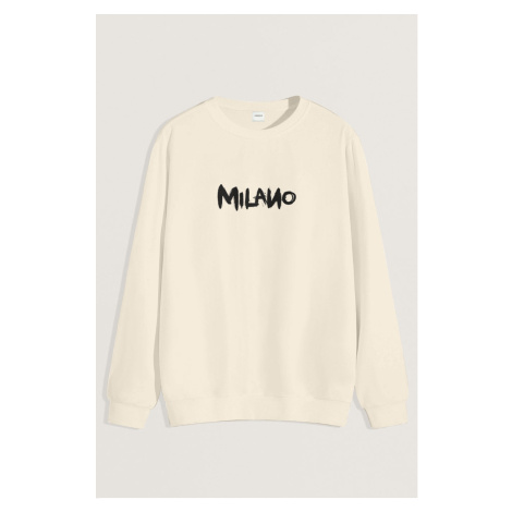 Béžové pánské mikiny