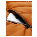 Hnědá pánská zimní vesta s kapucí Alpine Pro JARVIS 3