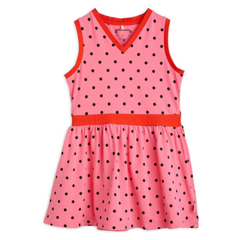 Dívčí šaty Mini Rodini růžová barva, mini