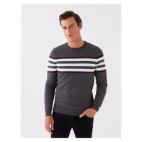 LC Waikiki Crew Neck Long Sleeve Striped Men's Knitwear Sweater