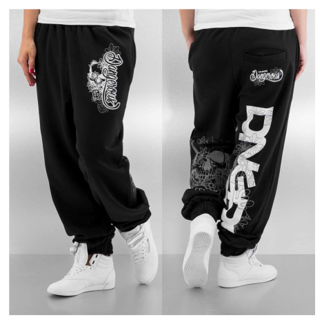 Dangerous DNGRS kalhoty dámské Logo Sweatpants Black tepláky