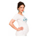 Be MaaMaa Těhotenské triko Wonderful Life - bílé