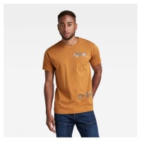 G-STAR T-shirt - Multiple 7411 r t brown