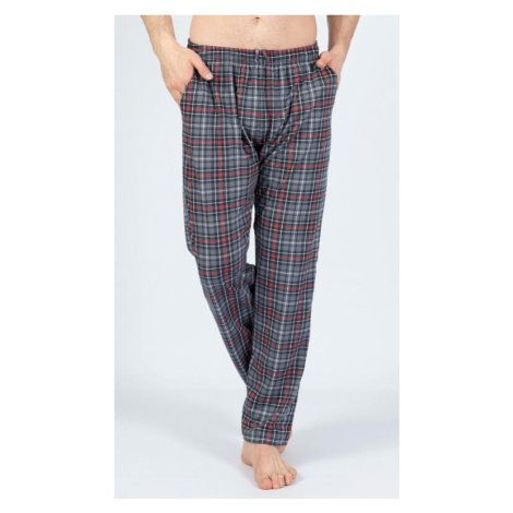 Pánské pyžamové kalhoty Vienetta Secret Matěj | šedá