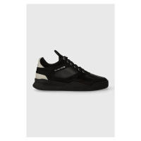 Kožené sneakers boty Filling Pieces Low Top Ghost Paneled černá barva, 10120631284
