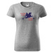 DOBRÝ TRIKO Vtipné dámské vodácké tričko Co se stane na vodě Barva: Tmavě šedý melír
