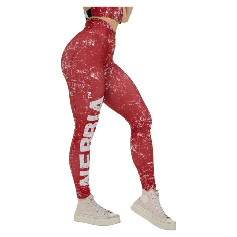 Nebbia Workout Leggings Rough Girl Red Fitness kalhoty
