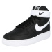 Nike Sportswear Kotníkové tenisky 'Air Force 1' bílá / černá
