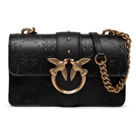 PINKO Love One Black crossbody kabelka