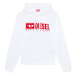 Mikina diesel s-ginn-hood-l5 sweat-shirt bílá