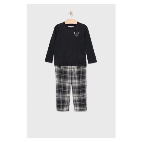 Dětské pyžamo Abercrombie & Fitch černá barva