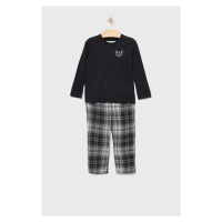 Dětské pyžamo Abercrombie & Fitch černá barva