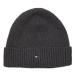 Tommy Hilfiger ESSENTIAL FLAG BEANIE Pánská zimní čepice, tmavě šedá, velikost