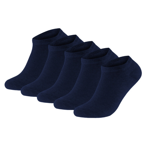 5PACK ponožky Gianvaglia nízké tmavě modré (SK-503)