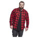 Pánská košile // Urban classics Checked Flanell Shirt blk/red