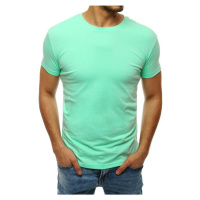 Dstreet Jednoduché tričko v mátové barvě