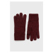 Bavlněné rukavice Superdry pánské, vínová barva