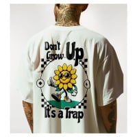 Don't Grow Up cotton T-shirt - White