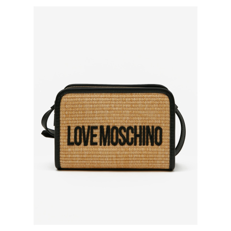 Světle hnědá dámská crossbody kabelka Love Moschino
