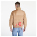 Calvin Klein Jeans Cut Off Mix Media Jacket Brown