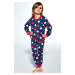Dívčí pyžamo Cornette Meadow - bavlna Tmavě modrá