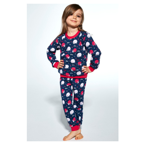 Dívčí pyžamo Cornette Meadow - bavlna Tmavě modrá