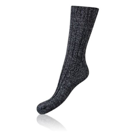 Bellinda NORWEGIAN STYLE SOCKS - Men's winter socks of Norwegian type - black