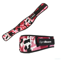 GymBeam Dámsky fitness opasok Pink Camo