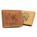 Pánská peněženka z přírodní nubukové kůže znamení zvěrokruhu