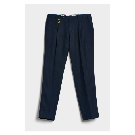 Kalhoty manuel ritz trousers modrá