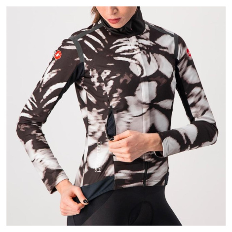 CASTELLI Cyklistická zateplená bunda - PERFETTO ROS W UNLIMITED - černá/bílá