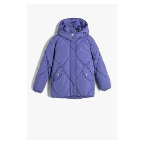 Koton Girl's Lilac Coat