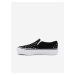 Černé dámské kožené puntíkované slip on tenisky VANS