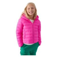 Dívčí bunda 4F JUNIOR DOWN JACKET-JWAW24TDJAF449-55S-HOT PINK