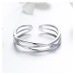 OLIVIE Nastavitelný stříbrný prsten 4712