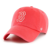 Bavlněná baseballová čepice 47 brand MLB Boston Red Sox červená barva, s aplikací, B-RGW02GWS-YH